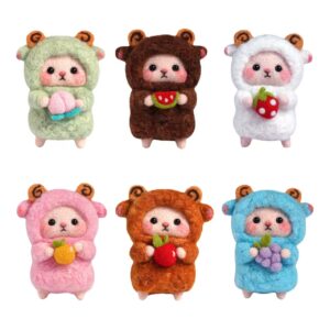 Needle Felting Sheep Dolls Kit 6-piece set