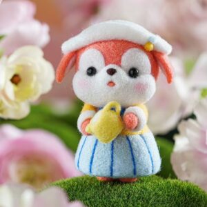 Fox Pouring Milk | Classic Art Wool Felt Doll Kit with Aromatherapy Gift